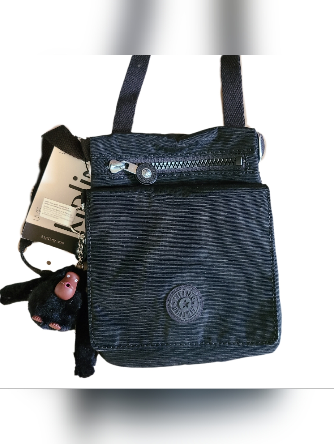 Kipling New El Dorado Crossbody, Black Tonal